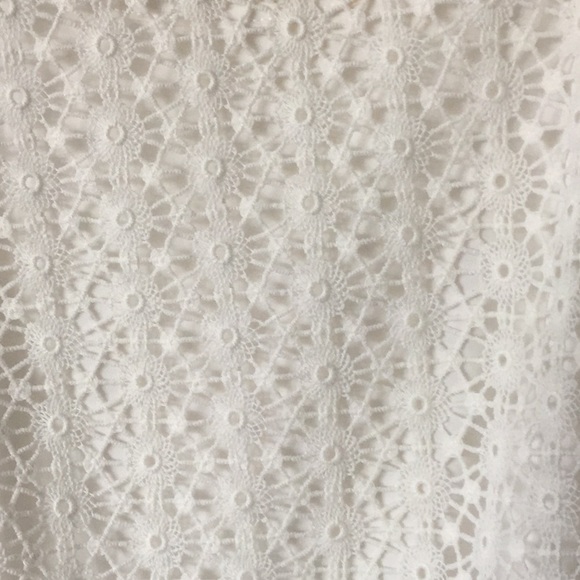 Stella & Dot off white bell sleeve top boho Medium - Picture 3 of 4